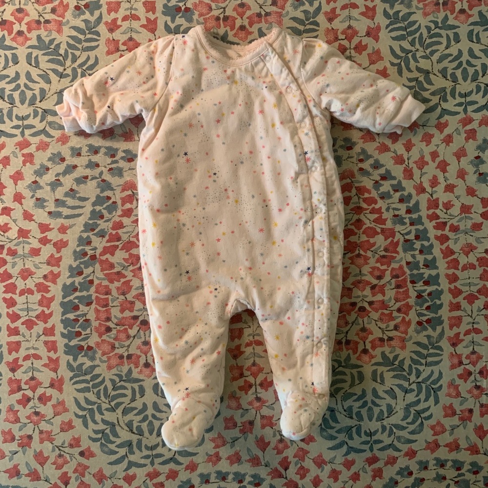 New born padded footie